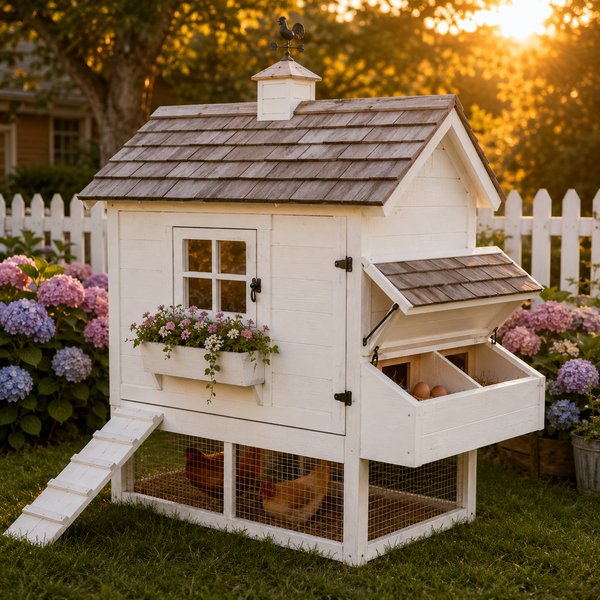 Trixie Natura Chicken Coop with Outdoor Run